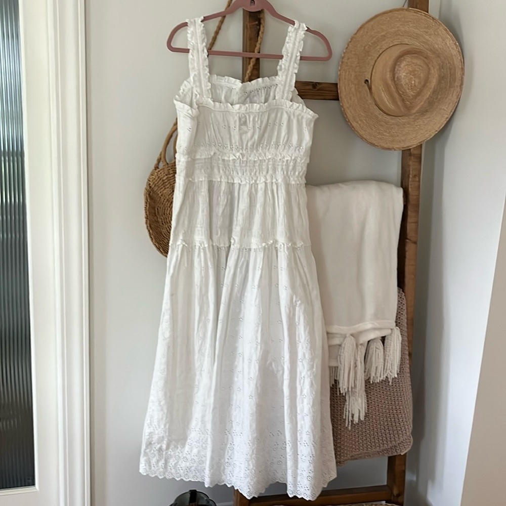 GAP × DÔEN White Eyelet Dress – Size Large - Picture 4 of 5